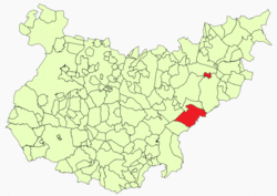 Location in Badajoz