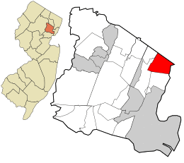 Location in Essex County and the state of New Jersey.