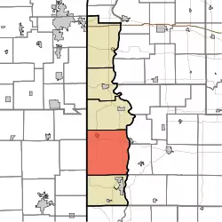 Location in Vermillion County