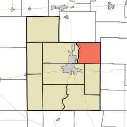 Location of Waterloo Township in Fayette County