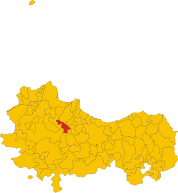 Marineo within the Province of Palermo