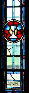 Royal Military College of Canada Yeo Hall Saint Martin Protestant Chapel memorial window to Kris Gammeljord (Chalice).jpg