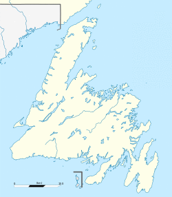 Gander is located in Newfoundland