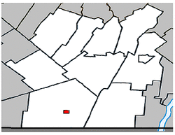 Location within Les Jardins-de-Napierville RCM.