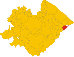 Monte Porzio within the Province of Pesaro-Urbino