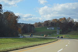 U.S. Route 50/State Route 32 just south of Guysville