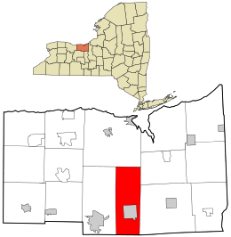 Location in Wayne County and the state of New York.