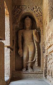 A white Buddhist stupa.
