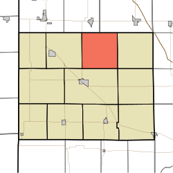 Location of Union Township in Benton County