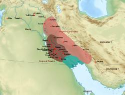 Map showing the Ur III state and its sphere of influence.
