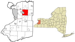 Location in Erie County and the state of New York.
