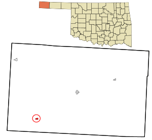 Location in Cimarron County and state of Oklahoma