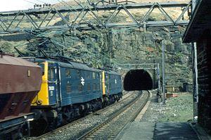 Class 76 locomotives 76033 and 76031 at Woodhead on 24th March 1981.jpeg