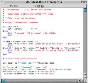 An executable MPW Shell script