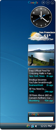 The GDS Sidebar sits on the user's desktop and displays relevant information.