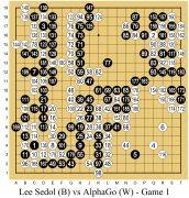 Lee Sedol (B) vs AlphaGo (W) - Game 1.svg