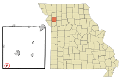 Location of Trimble, Missouri