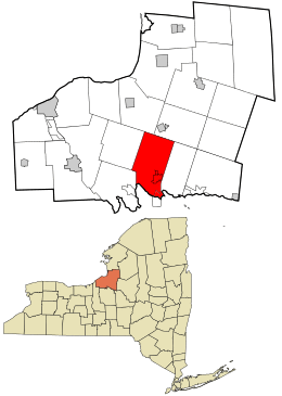 Location in Oswego County and the state of New York.