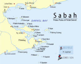 Sabah-Islands-DarvelBay PulauLigitan-Pushpin.png