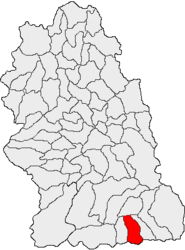 Location in Hunedoara County