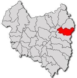 Location in Covasna County
