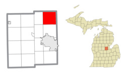 Location within Midland County