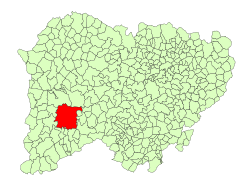 Location in Salamanca