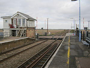 Shippea Hill station, old signal box and crossing (November 2012).jpg