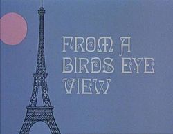 Series titles with a cartoon image of the Eiffel Tower