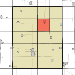 Map highlighting Perry Township, Tama County, Iowa.svg