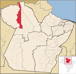 Location in the State of Pará