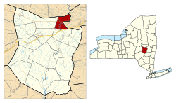 Location in Schoharie County and the state of New York.