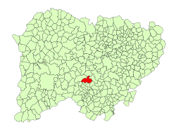 Location in Salamanca