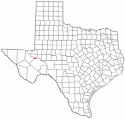 Location of Coyanosa, Texas