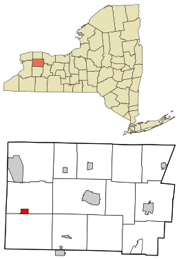Location in Genesee County and the state of New York