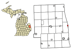 Location of Port Sanilac, Michigan