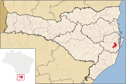 Location of Santo Amaro da Imperatriz