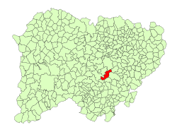 Location in Salamanca