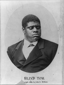 Head and shoulders portrait of Blind Tom Wiggins