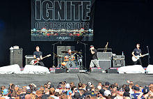 Ignite playing at the Reload Festival 2015.