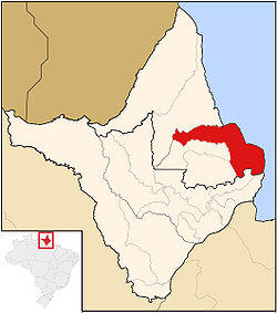 Location of Amapá in Amapá State