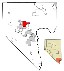 Location within Clark County
