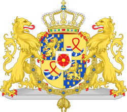 Coat of Arms of Beatrix of the Netherlands (Golden Fleece Variant).svg