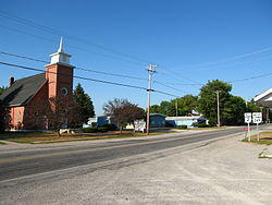 Church and houses in Farmer