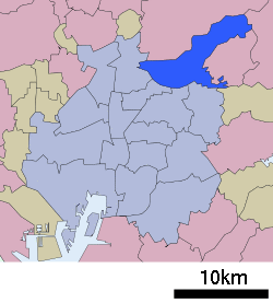 Location of Moriyama-ku in Nagoya