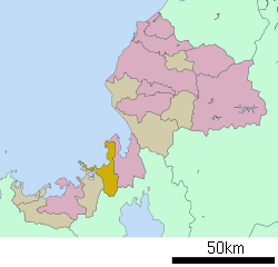 Location of Mihama in Fukui Prefecture