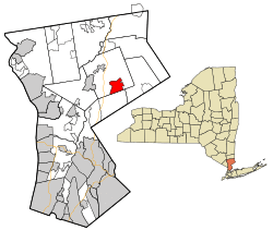 Location of Bedford in New York