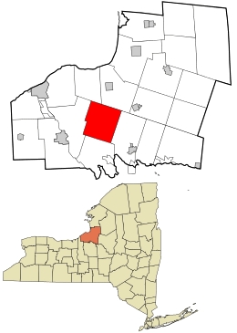 Location in Oswego County and the state of New York.