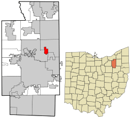 Location in Summit County and the state of Ohio.