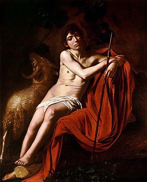John the Baptist (Galleria Borghese)-Caravaggio (1610).jpg